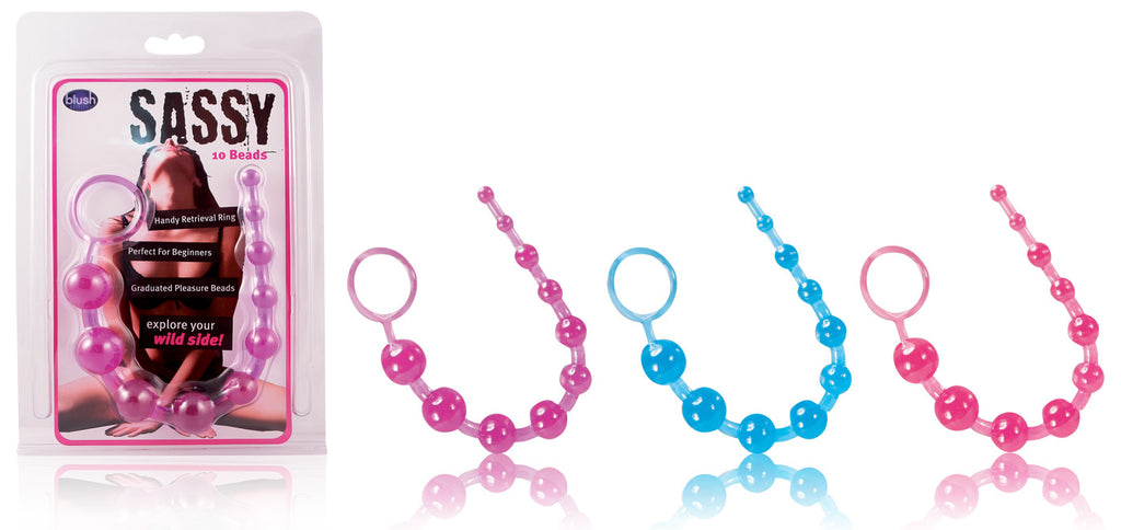 Sassy Anal Beads Blue